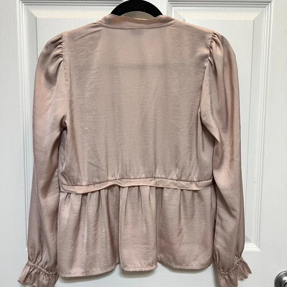 Lucky Brand Silky Babydoll Blouse - Picture 3 of 11